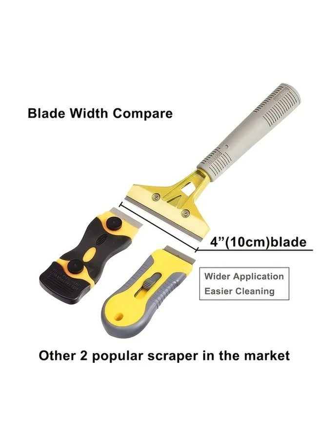 1 Scraper 10 Blades Multi Purpose Metal Scraper Tool for Windows Glass Tile Surfaces - Image 4