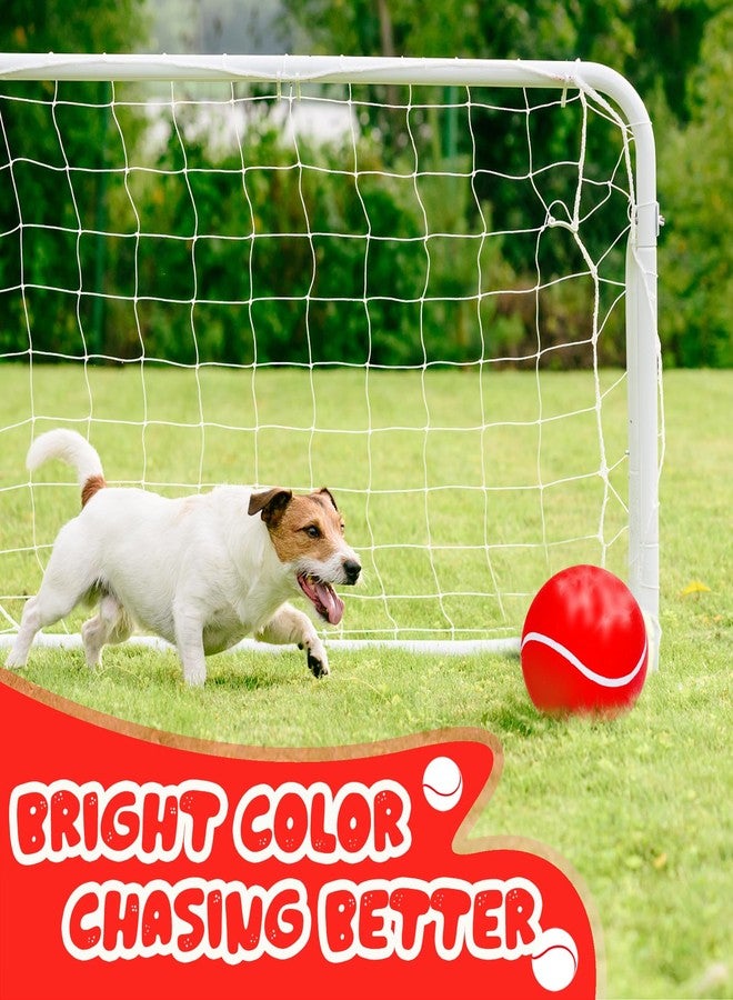 Banfeng Giant 8" Tennis Ball - Big Pet Toys, Interactive Dog Toy for Small to Large Dogs (Red, Medium) - Image 5