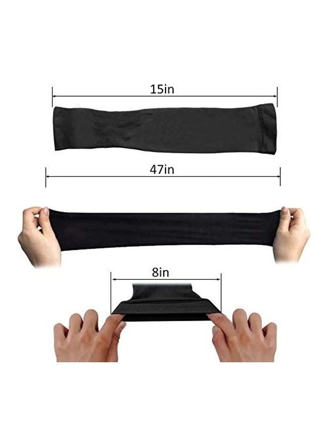 3 أزواج من أكمام الحرير الجليدي الواقية من الشمس للحماية من الشمس وأكمام الذراع الضاغطة - Image 4