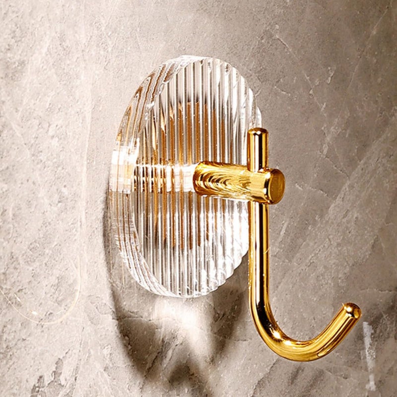 Gold Strong Sticky Adhesive Wall Hook Punch Free For Kitchen Door Wall 1 Piece - Image 5