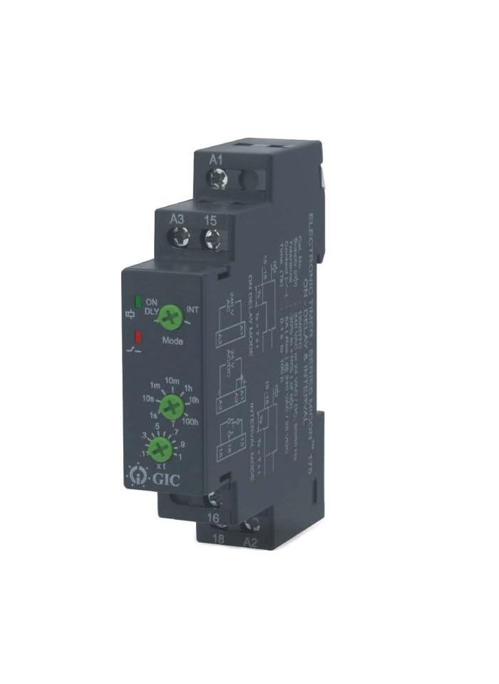 Electrixzone - GIC 12WDTC Micon 175 On Delay Timer 10s1h Delay Range - Image 1