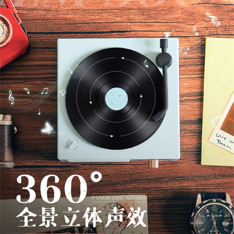 X10 Vinyl Record Player Bluetooth Stereo Square Private Model Portable Retro Phonograph Bluetooth Speaker Gift - Image 5