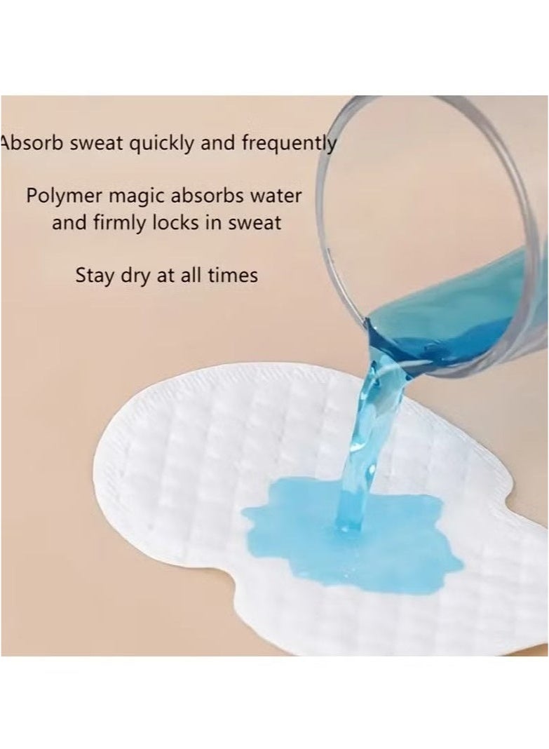Generic 50 Armpit Sweat Pads, Disposable Underarm Absorption Sweat Pad, Durable And Effective, Lightweight & Breathable, Invisible, Comfortable And Odorless, Easy to Use, Suitable for Both Men And Women In Hot Summer  - Image 2