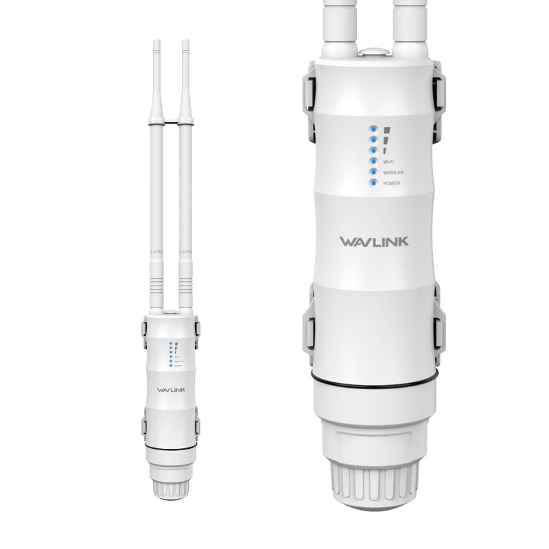 WAVLINK AC600 Outdoor WiFi Extender, WiFi Repeater with PoE/High Power Dual Band 2.4+5G Wireless Router/AP/Wi-Fi Range Extender 3 in 1, IP67 Waterproof for Courtyard, RV, Campsite - Image 1