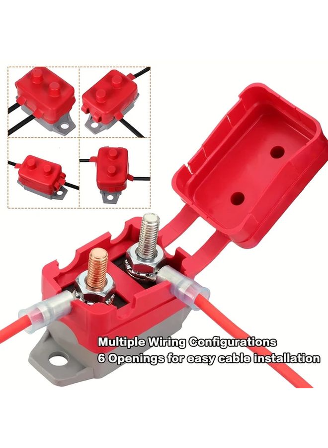 Stud Bolt Type Manual Reset Circuit Breaker With Cover For Marine Boat Battery Chargers Trucks Buses Electric Cars Car Engines 20A 30A - Image 4