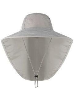 Vitacelli Sun Hat for Men/Women, Waterproof Wide Brim Bucket Hat UV Protection Boonie Hat for Fishing Hiking Garden Beach GREY  - Image 1