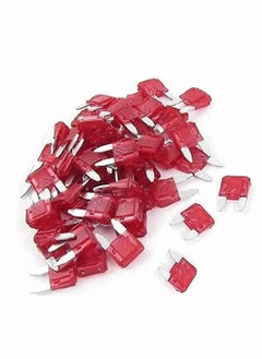 Y&D 100 Pack Auto Fuses, V Tip Small Insert Mini Plug Fuse, 10 AMP APM/ATM 32 Blade Style Fuses A Short Circuit Protection Car Fuse Environmentally Friendly  - Image 1
