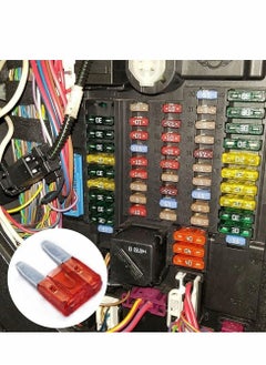 Y&D 100 Pack Auto Fuses, V Tip Small Insert Mini Plug Fuse, 10 AMP APM/ATM 32 Blade Style Fuses A Short Circuit Protection Car Fuse Environmentally Friendly  - Image 2