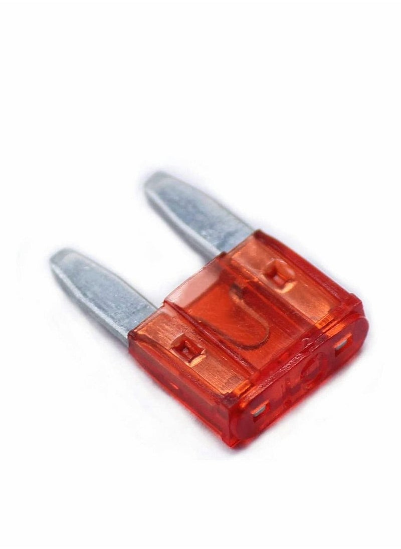 Y&D - 100 Pack Auto Fuses, V Tip Small Insert Mini Plug Fuse, 10 AMP APM/ATM 32 Blade Style Fuses A Short Circuit Protection Car Fuse Environmentally Friendly - Image 1
