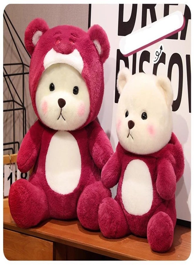 Storescent Stuffed Animal Cute Plush Toy - Hugging Plush Squishy Pillow Toy Gifts (Hooded Hat Bear 30cm) - Image 4
