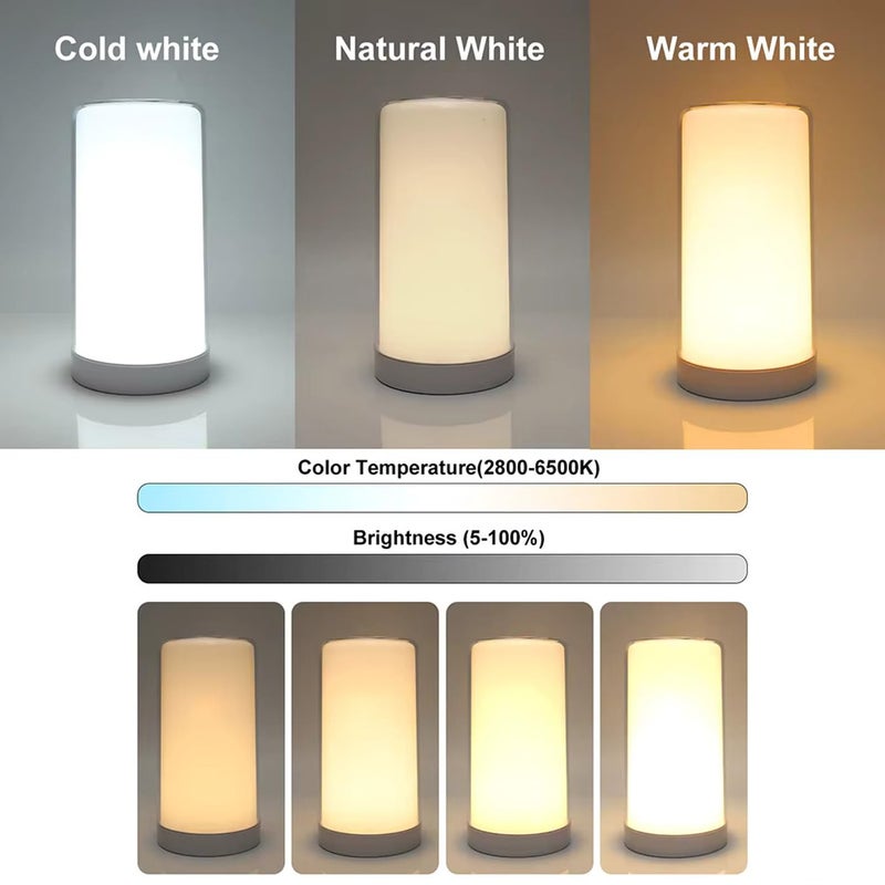 BlissCart Desk Lamps Provide Relaxing Sleep NonClouded Eye Care for Reading Adjustable Intensity NonClouded Night Light Table Coloring Rechargeable Dimmable Lamp with USB Charging Port - Image 4