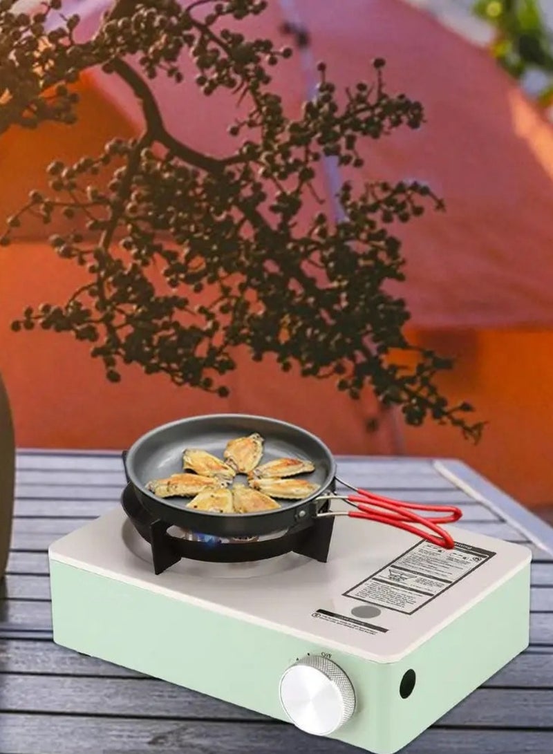 YanChuan Portable Camping Stove, Butane Gas Stove With Carrying Case For Cooking, Picnics, Hiking, BBQ Grilling Stainless Steel Single Burner Multicolor - Image 5