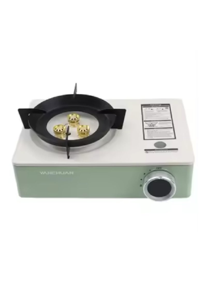 YanChuan Portable Camping Stove, Butane Gas Stove With Carrying Case For Cooking, Picnics, Hiking, BBQ Grilling Stainless Steel Single Burner Multicolor - Image 1