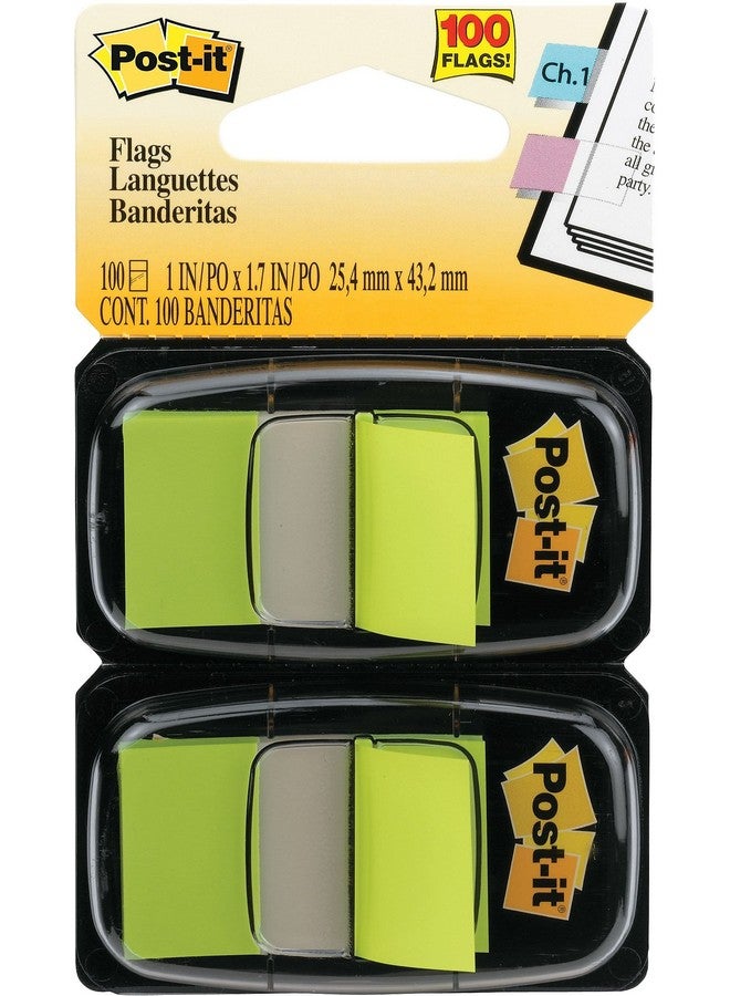 Post-it 3M 680Bg2 Postit Flags In Dispenser 1Inch Size Bright Green 100 Flags/Pack - Image 3