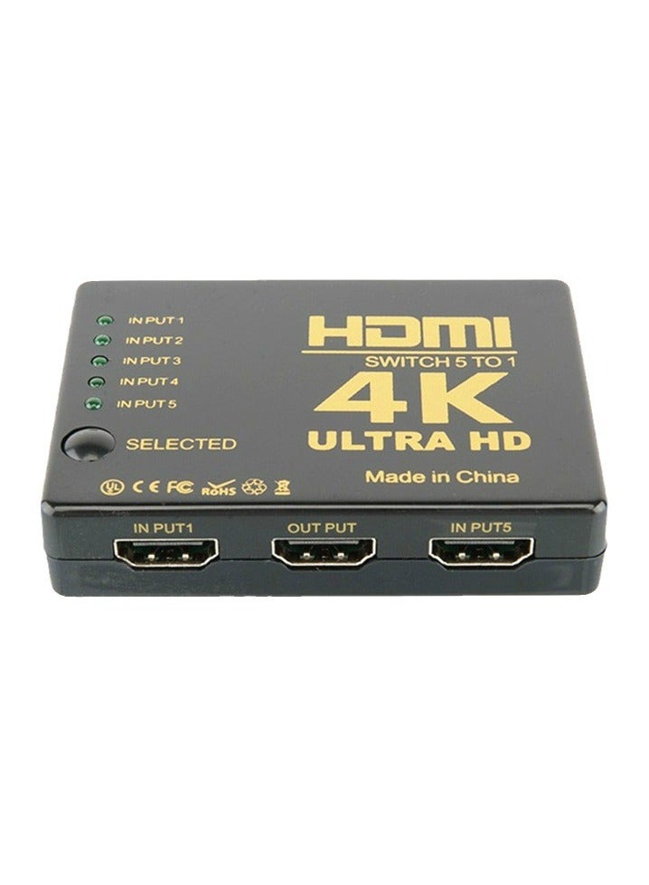 Loquat 5 In 1 High Performance Mini HD Amplifier Switcher Support Switching Function the IR Remote Control Andintelligent Function  - Image 4