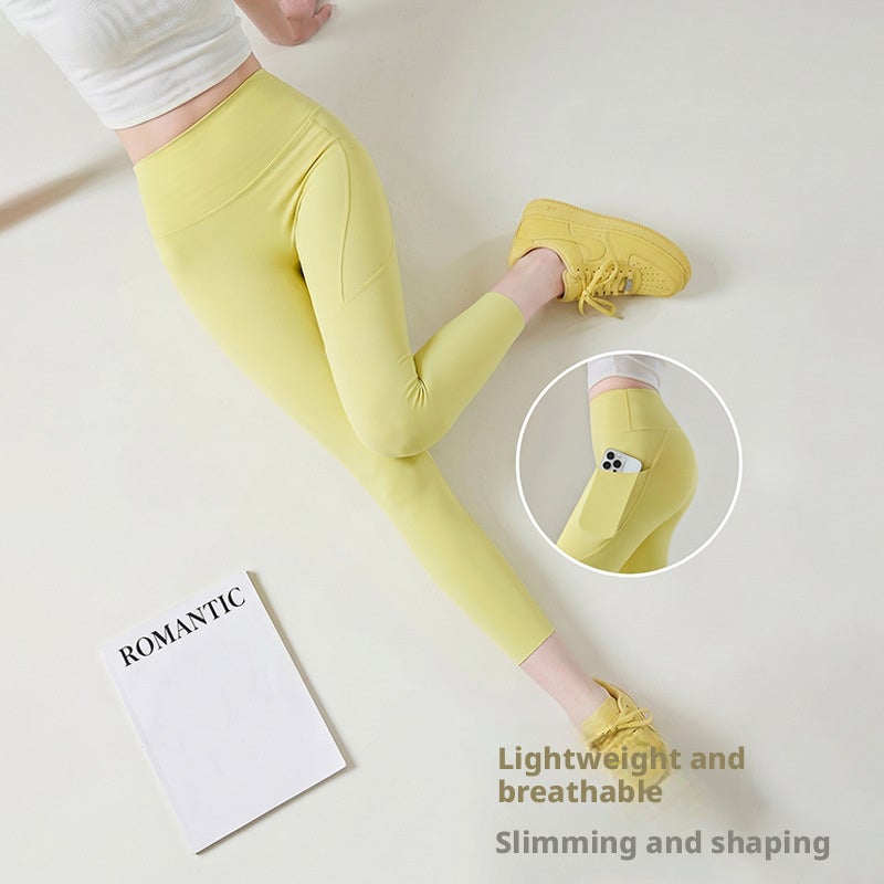 High-Waist Yoga Leggings with Butt Lift, Tummy Control, Seamless, 7/8/9 Length, Solid Colors - Image 1