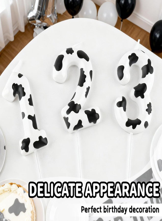 YIRAN Cow Birthday Number 1 Candles for Girls Boys, Cow First Birthday Cake Toppers Baby Shower Anniversary Celebration Party Decorations Supplies - Image 5
