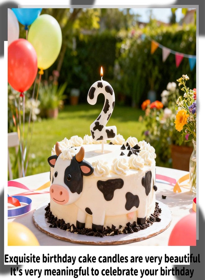 YIRAN Cow Birthday Number 1 Candles for Girls Boys, Cow First Birthday Cake Toppers Baby Shower Anniversary Celebration Party Decorations Supplies - Image 4