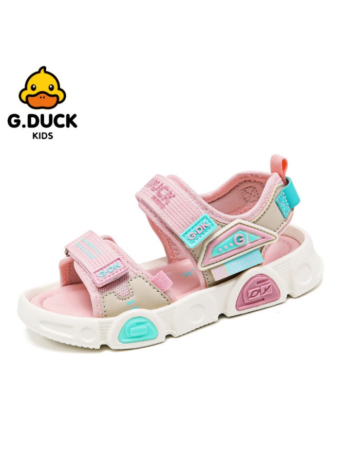 66125 Little Yellow Duck Children's Shoes  Summer New Arrival Small And Medium-sized Children's Fashionable Cool Sandals Boys Casual Sports Beach Shoes