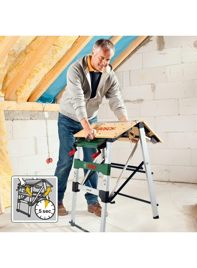 BOSCH Bosch Pwb 600 Work Bench (4 Blade Clamps, Cardboard Box, Max. Load Capacity: 200 Kg)  - Image 2
