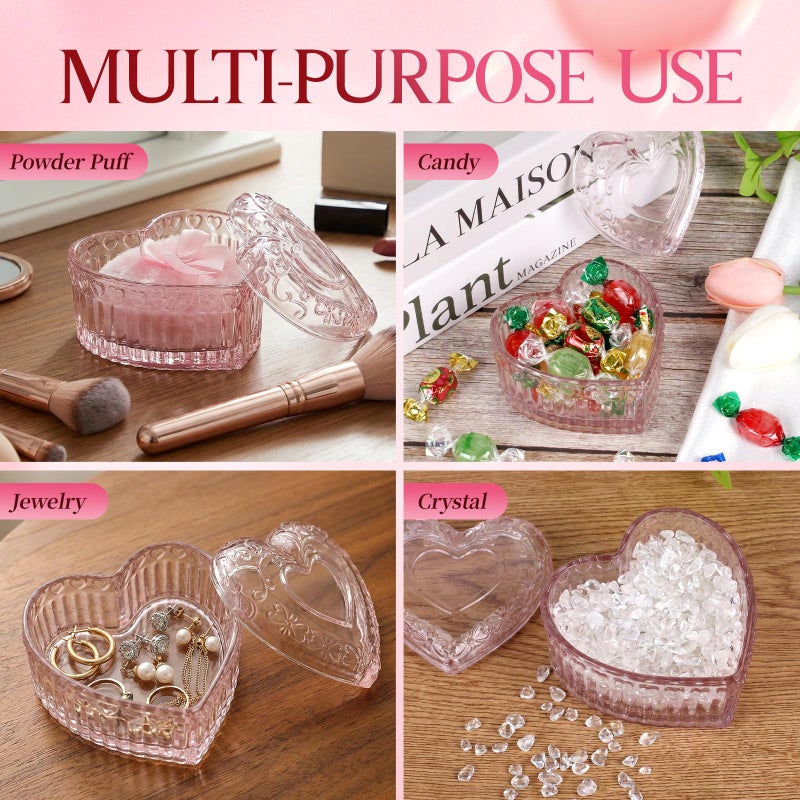 HXRYAGi Body Powder Puff and Container Powder Container with Puff Crystal Case Soft Washable Reusable Velour Face Body Wet Dry Makeup - Image 5