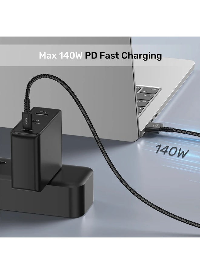 UNITEK USB-C to Magnetic 3 Charging Cable 2M, 140W PD 3.1 Fast Charging, LED Indicator, Braided Cable, MacBook Air/Pro Compatible, C14121BK-2M - Image 4