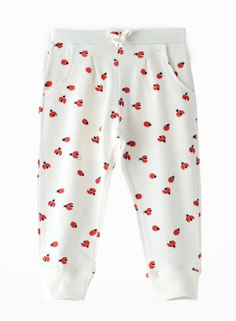 Jelliene Girls All Over Printed Knit Sweat Pants, Soft and Comfortable Sweatpants for Girls