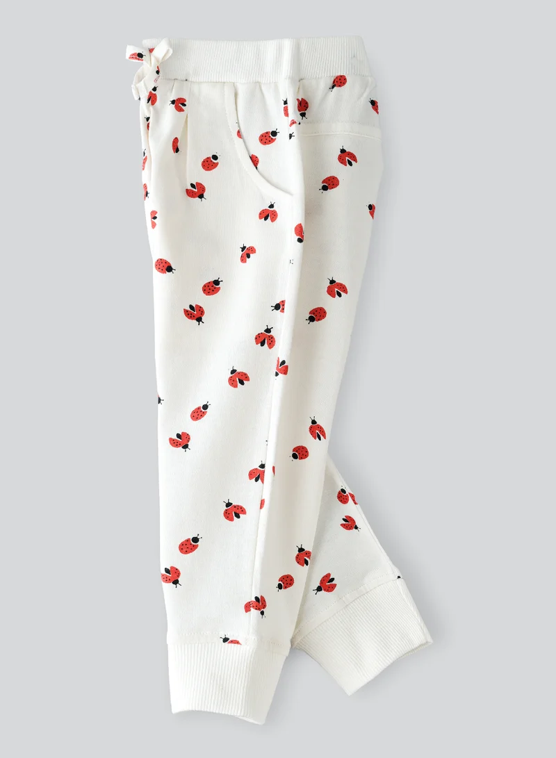 Jelliene Girls All Over Printed Knit Sweat Pants, Soft and Comfortable Sweatpants for Girls