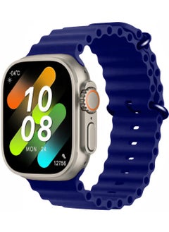 Generic X9 ULTRA 2 Smart Watch SUPER AMOLED Screen Ai ChatGPT NFC Bluetooth Wireless Charging (Dark Blue) 