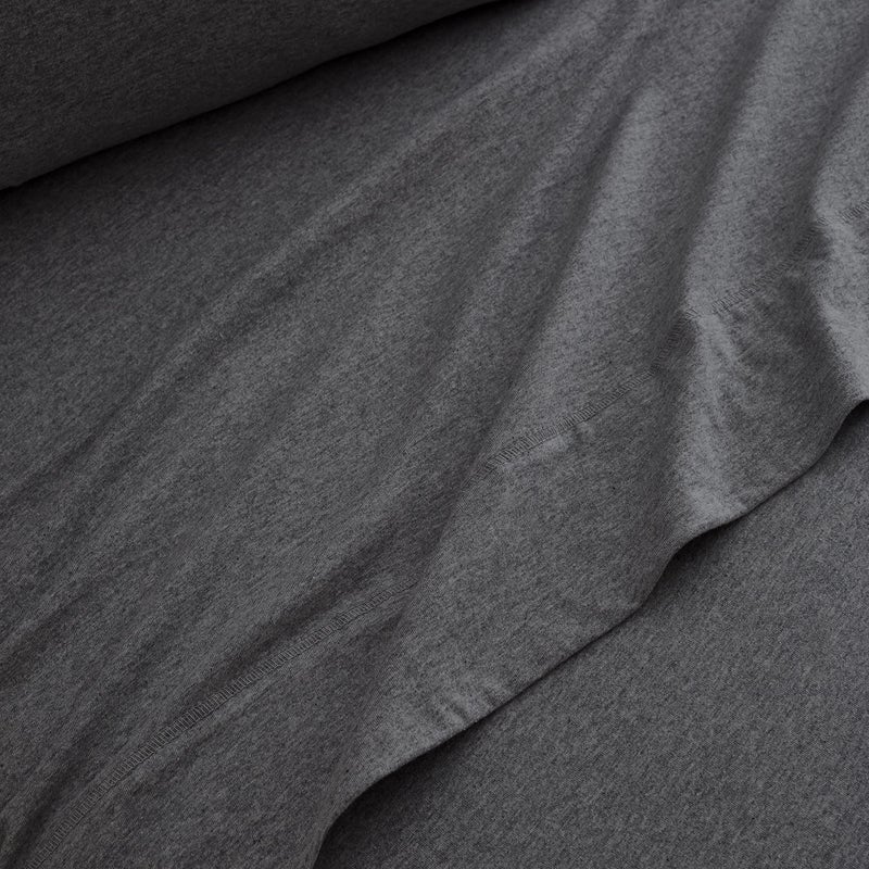 BED INC Road Trip America Jersey Knit Sheet Set - 4 Pieces Queen Cotton Sheets Set - Soft Cozy Stretchy Knit Bed Linen (Dark Grey, Queen) - Image 4