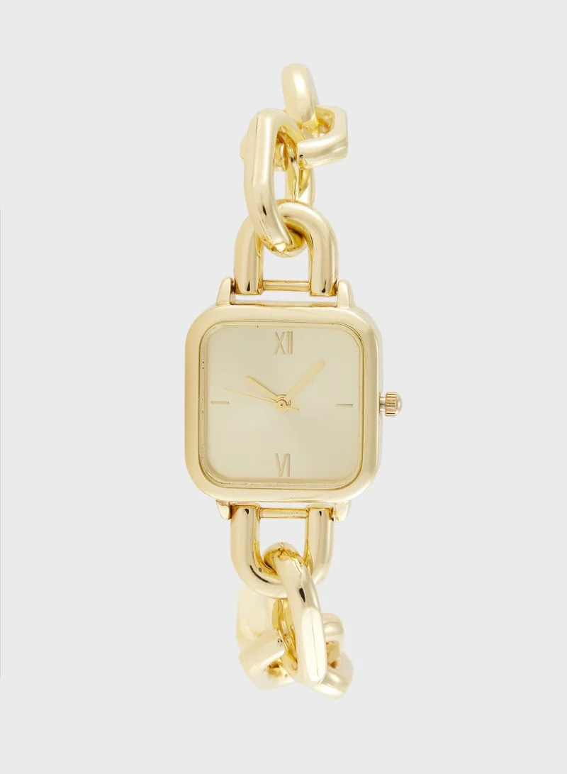 ELLA Square Dial Bracelet Strap Analogue Watch