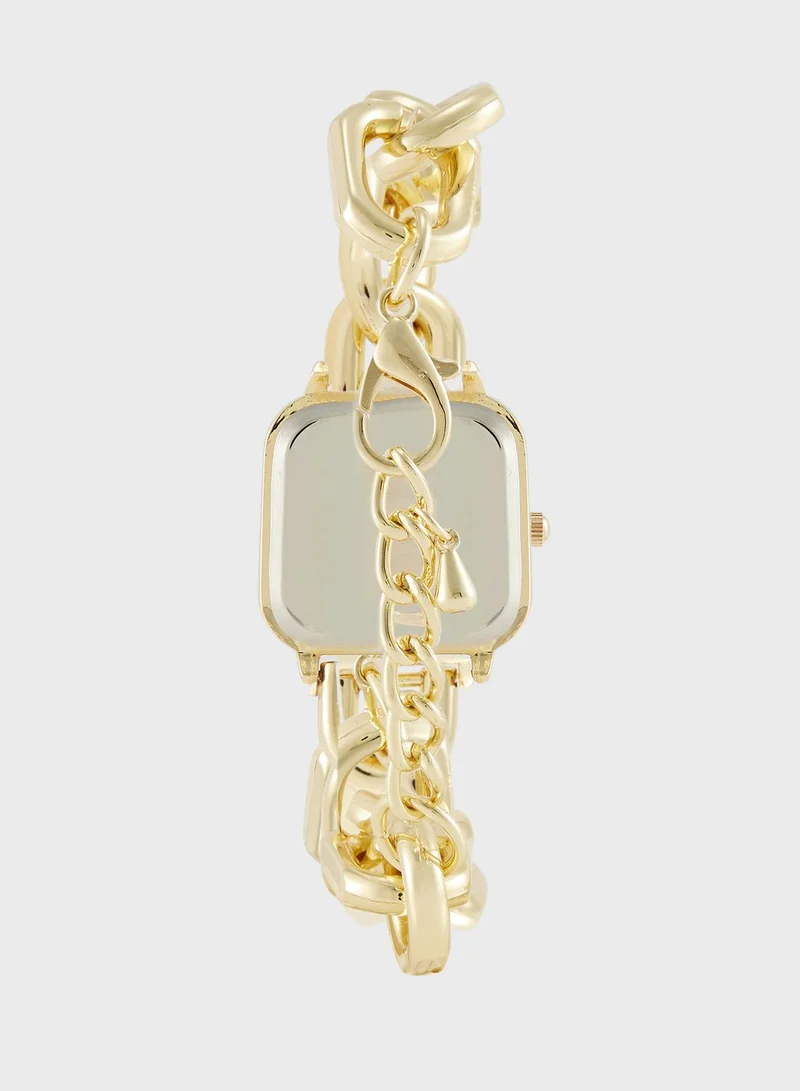 ELLA Square Dial Bracelet Strap Analogue Watch