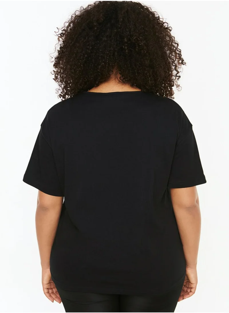 Trendyol Curve Crew Neck Knitted T-Shirt