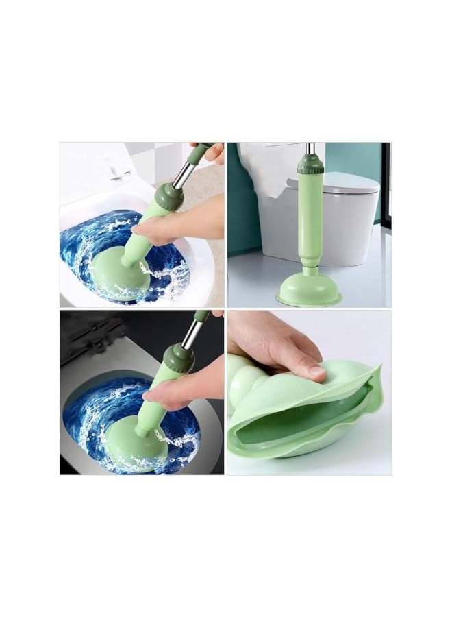 promass 2Pcs Toilet Plunger, Drain Plunger, Sink Plunger with Handle, Clog Remover Hand Ergonomic, Space-Saving, Plunger Unclogging Tool for Bathroom, Shower, Kitchen - Image 4