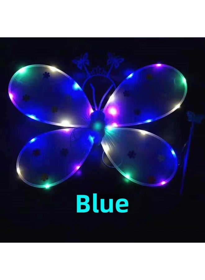 Children's Performance Costume Performance Dress Up Props Full-body Light Glow Butterfly Wings Elf Angel Butterfly Wings