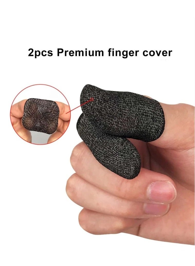 Mobile game controller finger cap with 2pcs trigger controller - Image 3