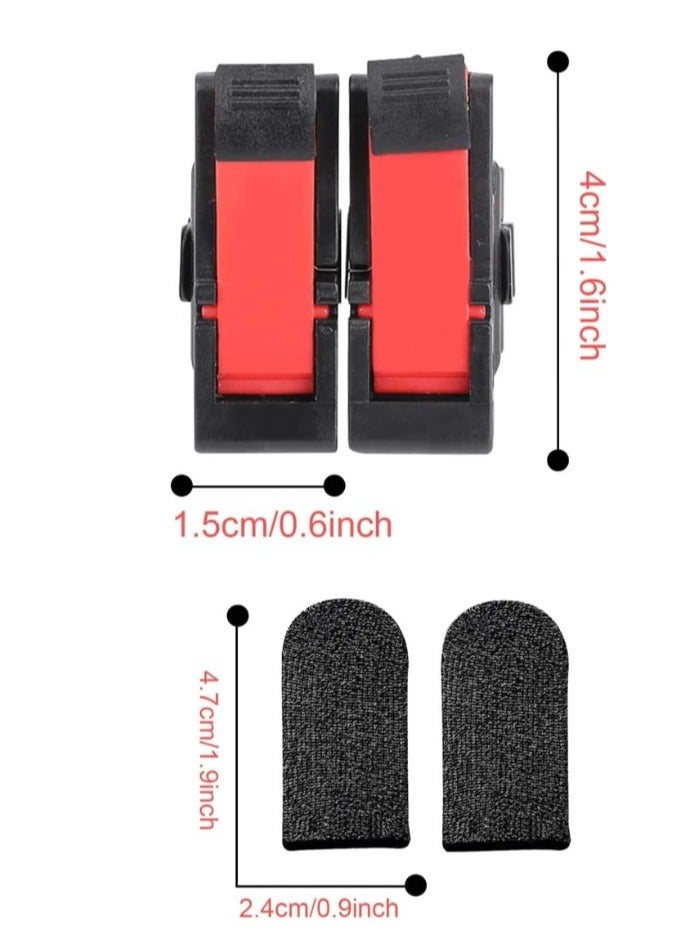 Mobile game controller finger cap with 2pcs trigger controller - Image 4