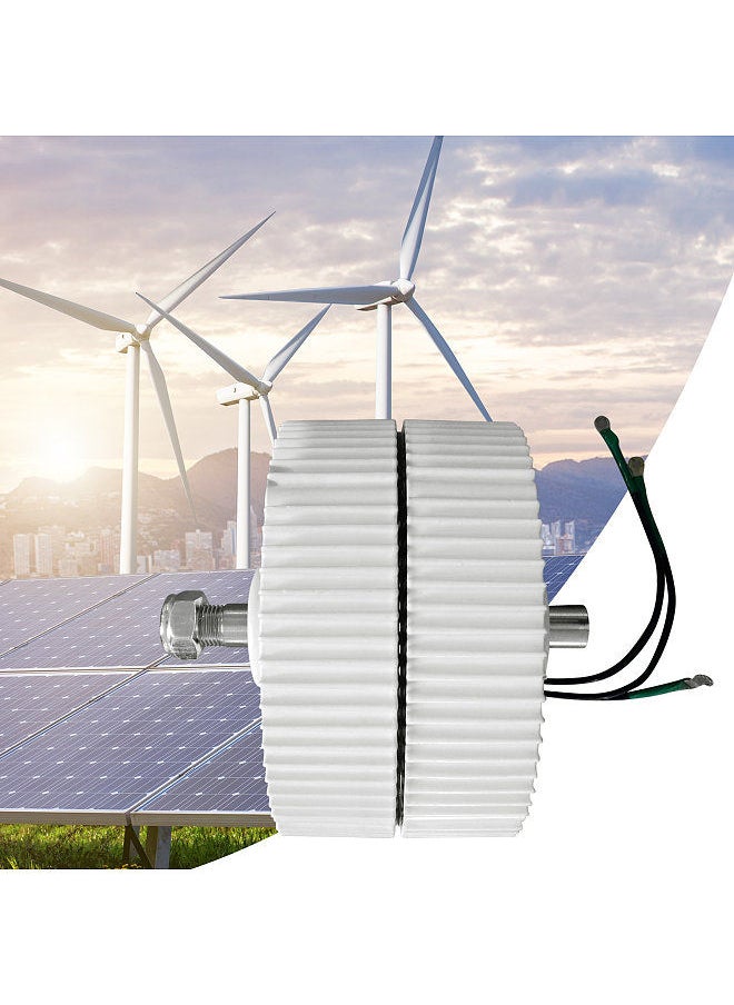 500W 48V Three-phase AC Permanent Magnet Generator Mini High Efficiency 950RPM Low Speed Wind Generator Motor AC Alternator for Wind Generators DIY