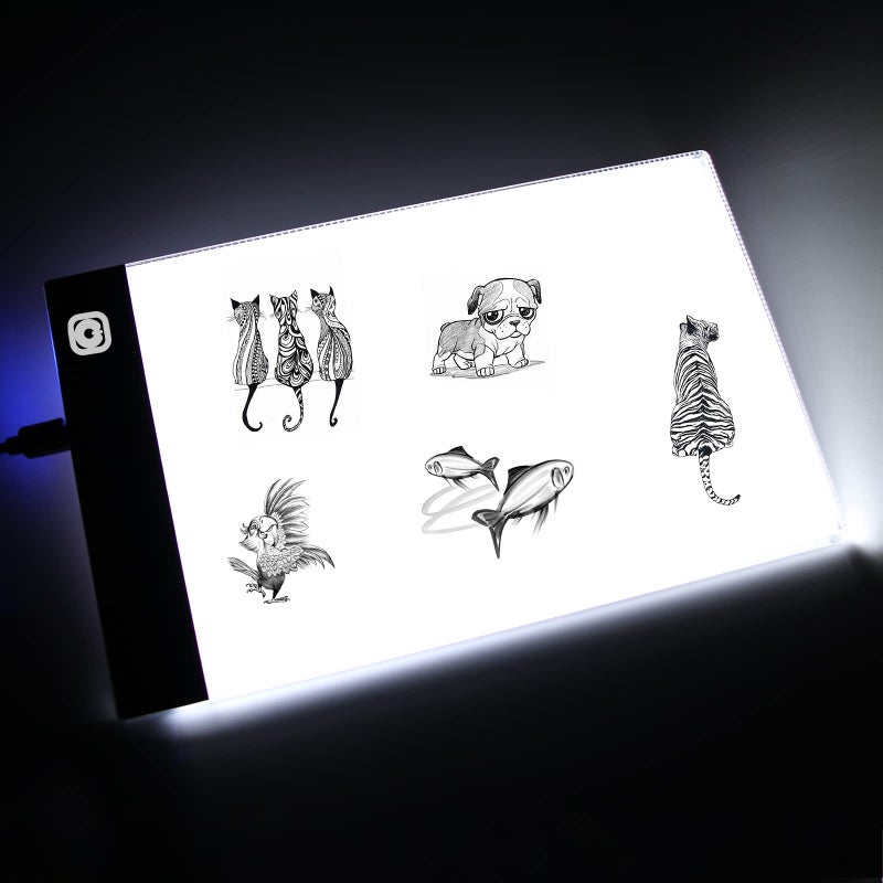 sponake Flip Book Kit with Light Pad - A5 LED Light Board/Box & 320 Sheets Flipbook for Drawing | Tracing | Sketching, Flip Books Paper with Holes & Binding Screws - Image 2
