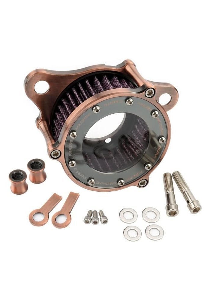 QASULER CNC Bronze Motorcycle Air Filter - Image 4