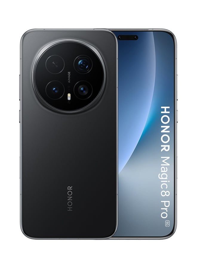 هونور Magic8 Pro 12GB RAM 512GB Dual SIM 5G Black with Honor Watch Fit - Middle East Version - Image 2