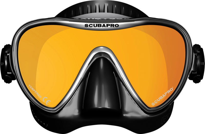ScubaPro Synergy 2 TruFit Mirrored Single Lens Mask,Black/Silver/Mirror - Image 3