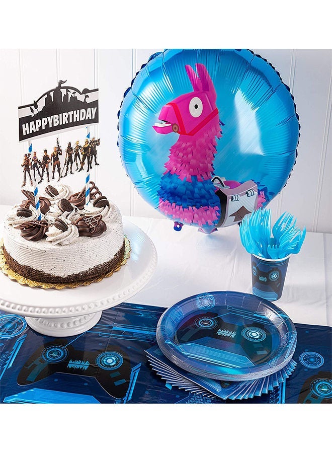 NIBEMINENT 85-Pieces Fortnite Game Party Supplies Happy Birthday Set - Image 4