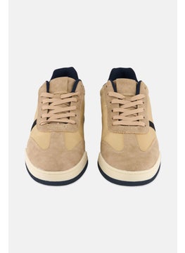 Algspar Men Lace Up Casual Shoes, Tan  - Image 4