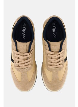 Algspar Men Lace Up Casual Shoes, Tan  - Image 3