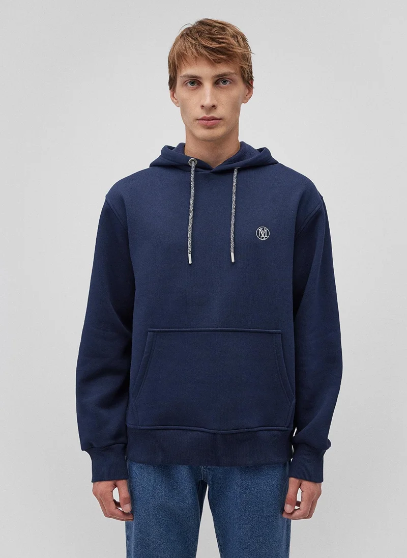 MAVI Mavi Logo Embroidered Navy Sweatshirt