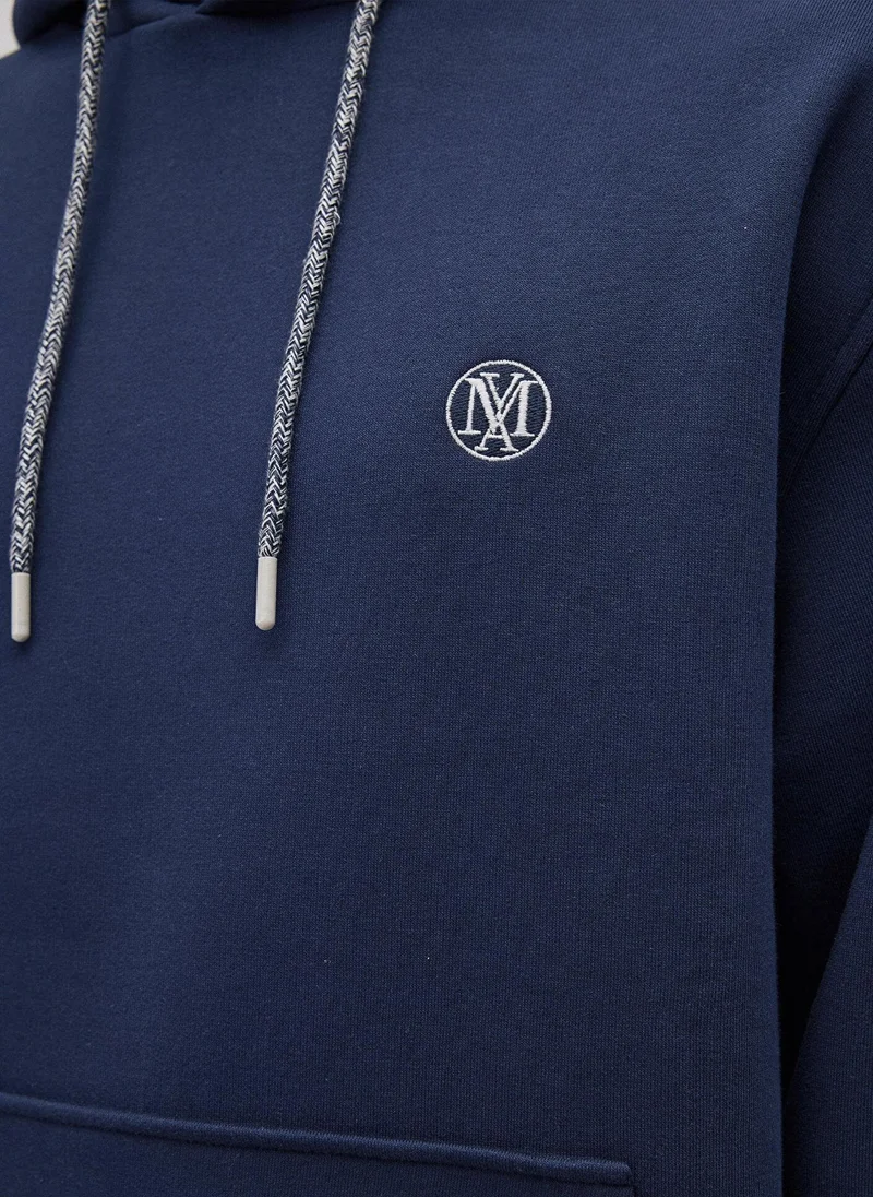 MAVI Mavi Logo Embroidered Navy Sweatshirt