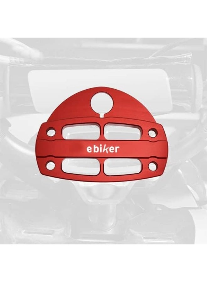 Ebiker Red Steering Stem Handle Bar Clamp with Key Guard for Yamaha Raptor 700R - Image 2