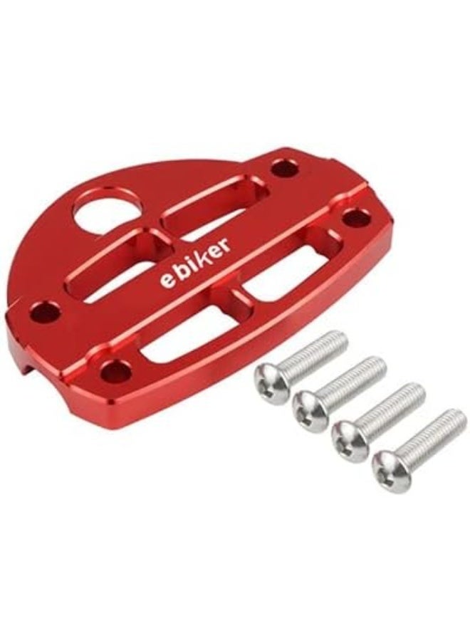 Ebiker Red Steering Stem Handle Bar Clamp with Key Guard for Yamaha Raptor 700R - Image 1