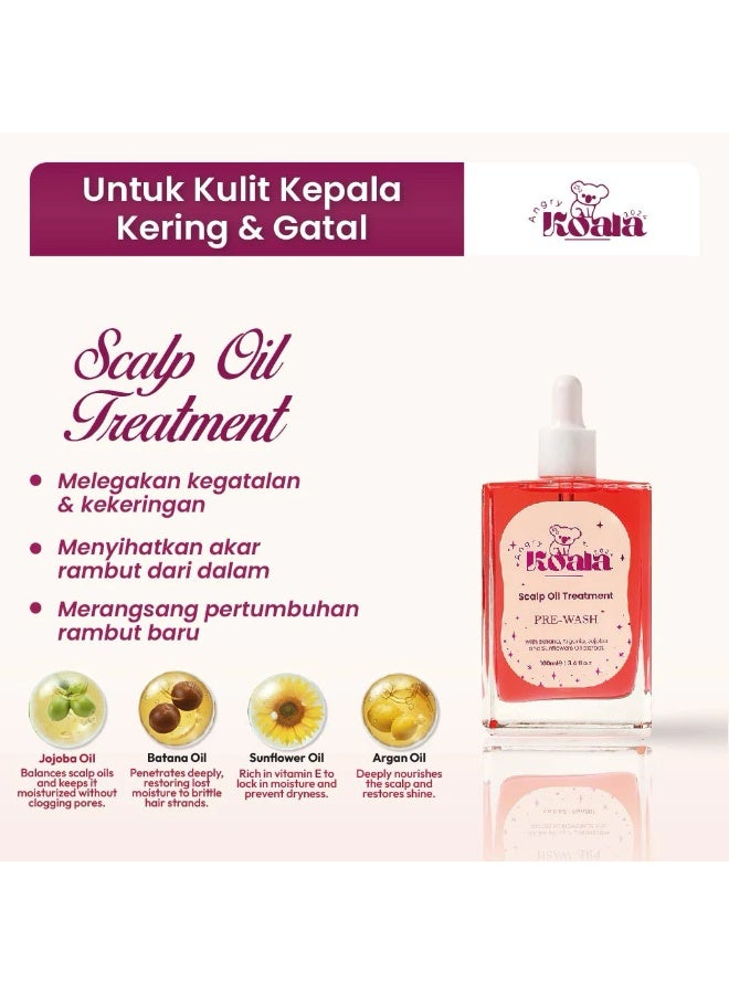 Angry Koala Pre-Wash Scalp Oil Treatment, Deep Clean & Hair Strengthening, 100ml - Image 2